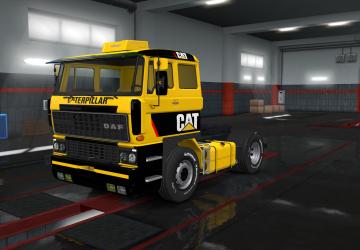 DAF F241 Caterpilar Skin version 1.0 for Euro Truck Simulator 2 (v1.35.x, - 1.39.x)