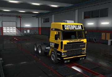 DAF F241 Caterpilar Skin version 1.0 for Euro Truck Simulator 2 (v1.35.x, - 1.39.x)