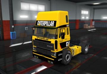 DAF F241 Caterpilar Skin version 1.0 for Euro Truck Simulator 2 (v1.35.x, - 1.39.x)