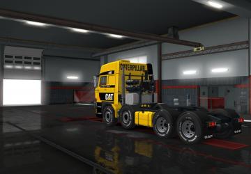 DAF F241 Caterpilar Skin version 1.0 for Euro Truck Simulator 2 (v1.35.x, - 1.39.x)