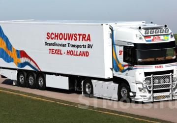 DAF Jelle Schouwstra + Trailer version 1.3.1 for Euro Truck Simulator 2 (v1.49.x)