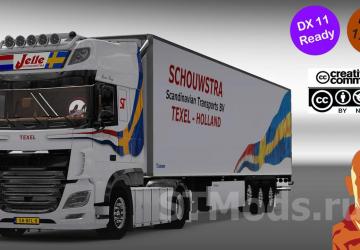 DAF Jelle Schouwstra + Trailer version 1.3.1 for Euro Truck Simulator 2 (v1.49.x)