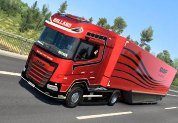 DAF Skin for MB AeroDynamic Trailer version 1.0 for Euro Truck Simulator 2 (v1.40.x)