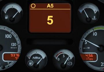 DAF XF105 Clean Improved Dashboard version 1.0 for Euro Truck Simulator 2 (v1.45.x)