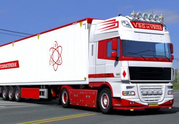 DAF XF 105 S.G. De Vries Skin Pack version 1.0 for Euro Truck Simulator 2 (v1.37.x - 1.38.x)