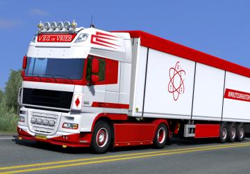 DAF XF 105 S.G. De Vries Skin Pack version 1.0 for Euro Truck Simulator 2 (v1.37.x - 1.38.x)