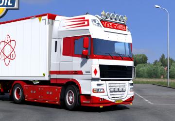 DAF XF 105 S.G. De Vries Skin Pack version 1.0 for Euro Truck Simulator 2 (v1.37.x - 1.38.x)