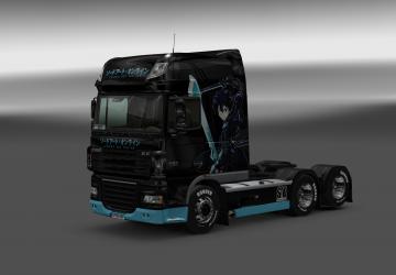 DAF XF 105 Sword art Online Skin version 1.0 for Euro Truck Simulator 2 (v1.28.x, - 1.36.x)
