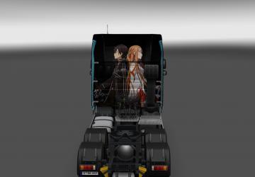 DAF XF 105 Sword art Online Skin version 1.0 for Euro Truck Simulator 2 (v1.28.x, - 1.36.x)