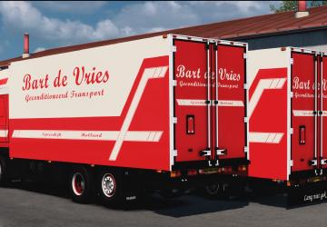 DAF XF 105 + Trailer «Bart De Vries» version 8.0 for Euro Truck Simulator 2 (v1.41.x)