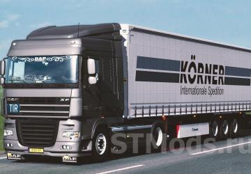 DAF XF 105 version 7.13 for Euro Truck Simulator 2 (v1.47.x)