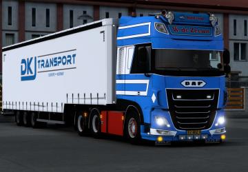 DAF XF 116 + Trailer William de Seeland version 1.0 for Euro Truck Simulator 2 (v1.40.x, 1.41.x)