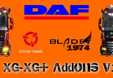 DAF XG/XG+ Addons version 3.0 for Euro Truck Simulator 2 (v1.43.x)