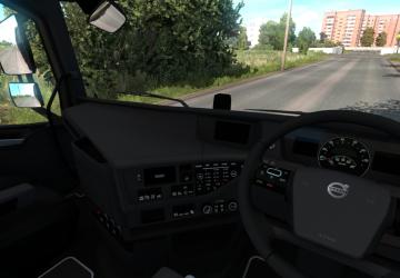 Dark Interior for Volvo FH16 2012 version 1.0 for Euro Truck Simulator 2 (v1.39.x)