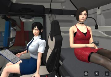 Female Passengers for Manf200 version 1.1 for Euro Truck Simulator 2