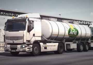 Dirty Foodtanker skinpack version 1.0 for Euro Truck Simulator 2 (v1.37.x)