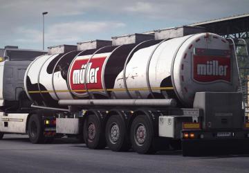 Dirty Foodtanker skinpack version 1.0 for Euro Truck Simulator 2 (v1.37.x)