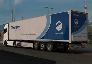 Doors for Krone DryLiner by Sogard3 version 1.0 for Euro Truck Simulator 2 (v1.36.x, - 1.42.x)