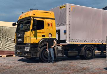 Mud Add-on for Kamaz-5490/65206 version 1.0 (07.01.22) for Euro Truck Simulator 2 (v1.40.x, - 1.43.x)