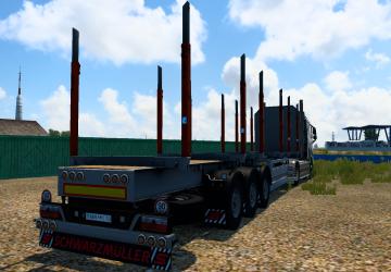 Schwarzmuller Timber Truck Upgrade version 1.0.1 for Euro Truck Simulator 2 (v1.40.x)