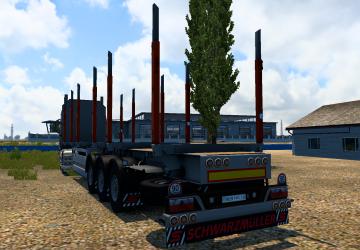 Schwarzmuller Timber Truck Upgrade version 1.0.1 for Euro Truck Simulator 2 (v1.40.x)