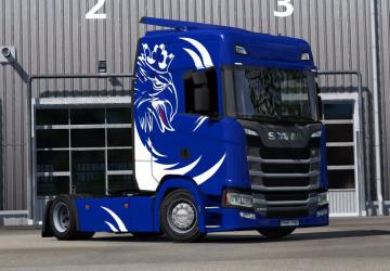 Dragicevic Style skin for Scania S version 1.0 for Euro Truck Simulator 2 (v1.36.x)