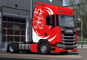 Dragicevic Style skin for Scania S version 1.0 for Euro Truck Simulator 2 (v1.36.x)