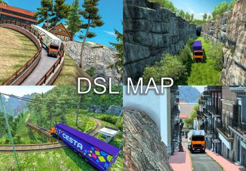 Map DSL Map version 1.0 for Euro Truck Simulator 2 (v1.43.x)
