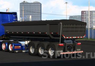 Dumper Trailer Metalesp version 0.5 for Euro Truck Simulator 2 (v1.44.x)