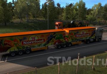 Varied Trailers in Traffic version 7.3 for Euro Truck Simulator 2 (v1.54.x)