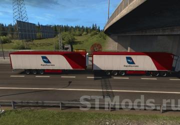 Varied Trailers in Traffic version 8.8 for Euro Truck Simulator 2 (v1.48.x)
