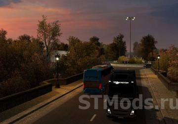 Early Autumn Weather Mod version 7.6 for Euro Truck Simulator 2 (v1.47.x)