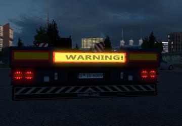 Electronic Warning Sign version 1.2 for Euro Truck Simulator 2 (v1.43.x)