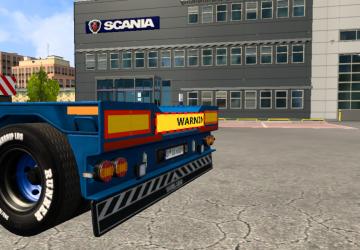 Electronic Warning Sign version 1.2 for Euro Truck Simulator 2 (v1.43.x)