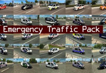 Emergency Traffic Pack version 1.0 for Euro Truck Simulator 2 (v1.44.x)