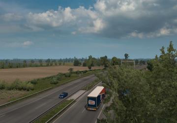 Map EuRoadNet version 1.1b for Euro Truck Simulator 2 (v1.43.x)