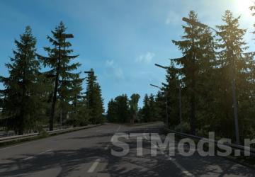 Map EuRoadNet version 1.4b for Euro Truck Simulator 2 (v1.47.x)