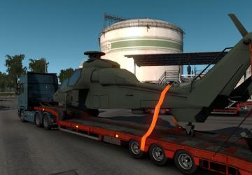 Eurocopter Tiger Cargo 4K version 1.0 for Euro Truck Simulator 2 (v1.35.x, - 1.38.x)