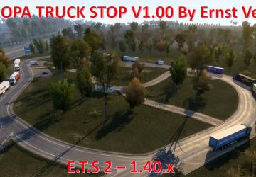 Europa Truck Stop version 1.0 for Euro Truck Simulator 2 (v1.40.x)