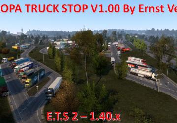 Europa Truck Stop version 1.0 for Euro Truck Simulator 2 (v1.40.x)