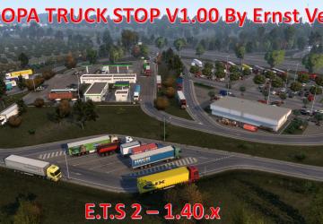 Europa Truck Stop version 1.0 for Euro Truck Simulator 2 (v1.40.x)