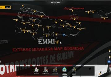 Extreme Minahasa Map Indonesia version 3.0 for Euro Truck Simulator 2 (v1.31.x, - 1.41.x)