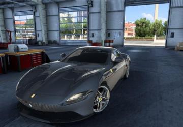 Ferrari Roma 2021 version 1.0 for Euro Truck Simulator 2 (v1.48.x)