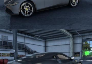 Ferrari Roma 2021 version 1.0 for Euro Truck Simulator 2 (v1.48.x)