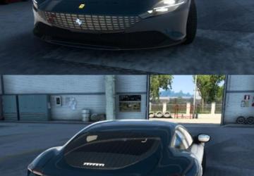 Ferrari Roma 2021 version 1.0.2 for Euro Truck Simulator 2 (v1.48.x)