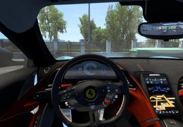Ferrari Roma 2021 version 1.0.2 for Euro Truck Simulator 2 (v1.48.x)
