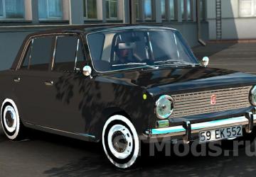 Fiat 124 version 2.0.1 for Euro Truck Simulator 2 (v1.46.x, 1.47.x)