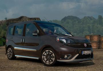 Fiat Doblo 2018 version 2.2.1 for Euro Truck Simulator 2 (v1.43.x)