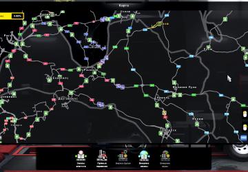 ProMods 2.43 - RusMap Compatibility Fix by Palych v3.0 for Euro Truck Simulator 2 (v1.36.x, 1.37.x)