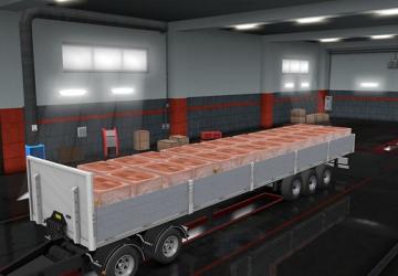 Flatbed Addon For Tandem Ekeri by Kast version 1.1 for Euro Truck Simulator 2 (v1.35.x, 1.36.x)